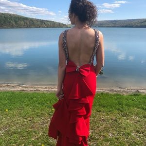 Pia Michi Gown red EU 36/US 0